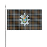 Black Watch Weathered Tartan Crest House Flag